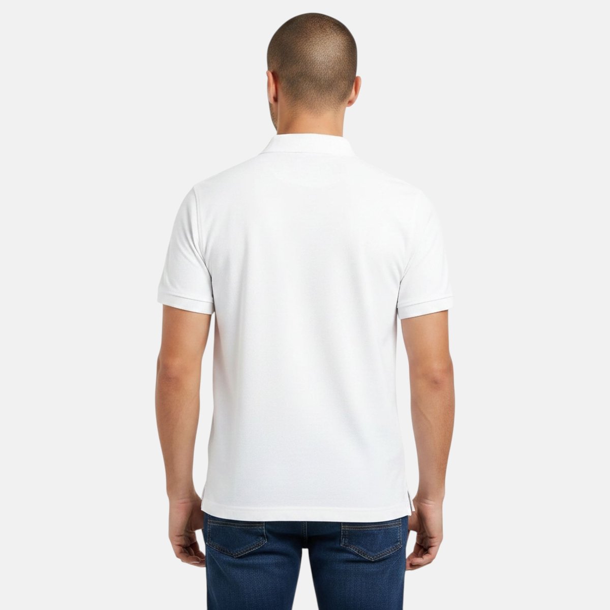 Polo manches courtes, détails brodés GIULIAN blanc, ELLESSE