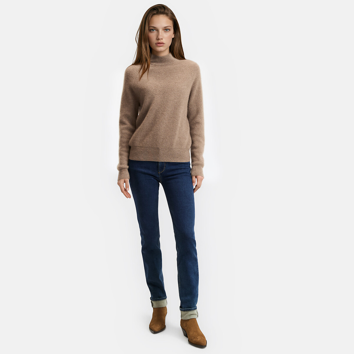 Jean droit push-up extra confort brut, LA REDOUTE COLLECTIONS