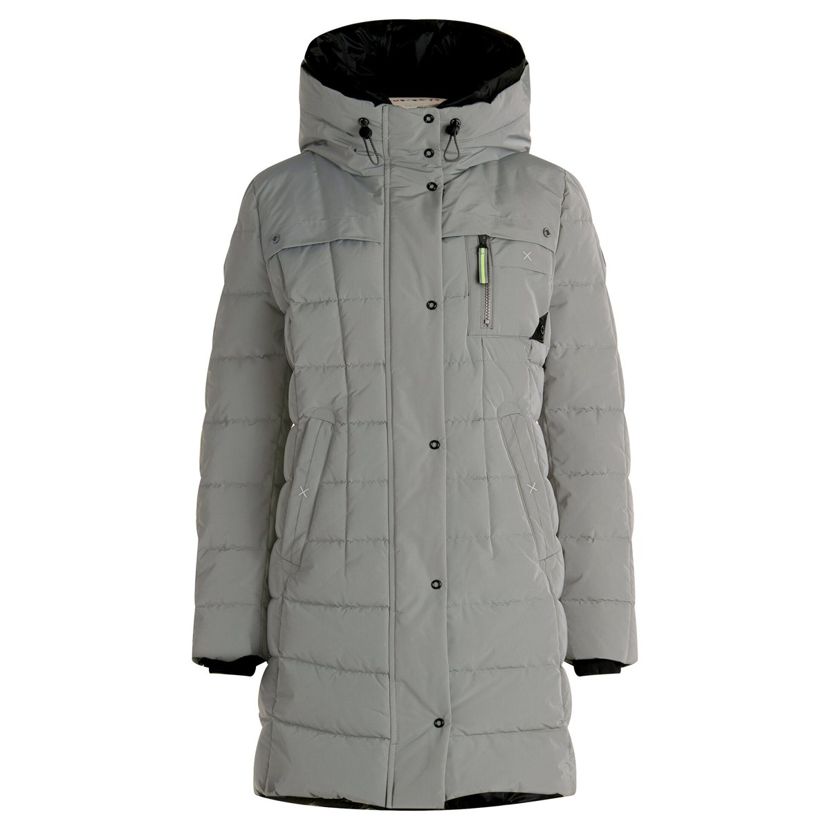 Veste d'hiver à capuche salvia, AMBER & JUNE