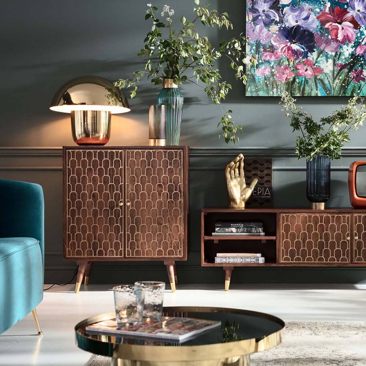 Buffet 2 portes en manguier, MUSKAT bois, KARE DESIGN