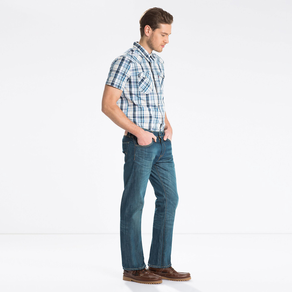 527 Bootcut Jeans in Mid Rise explorer, LEVI'S