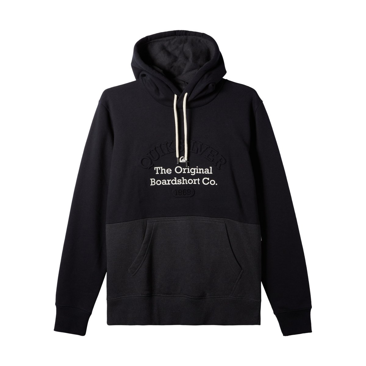 Sweat à capuche EMBOSS noir black, QUIKSILVER
