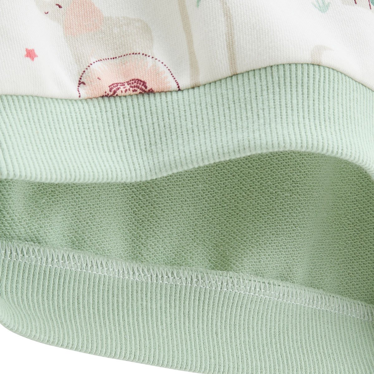 Sweat-shirt enfant Arya vert, PETIT BEGUIN
