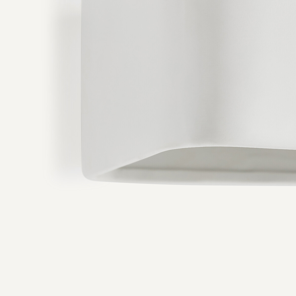 Applique rectangulaire céramique, Debou blanc, AM.PM