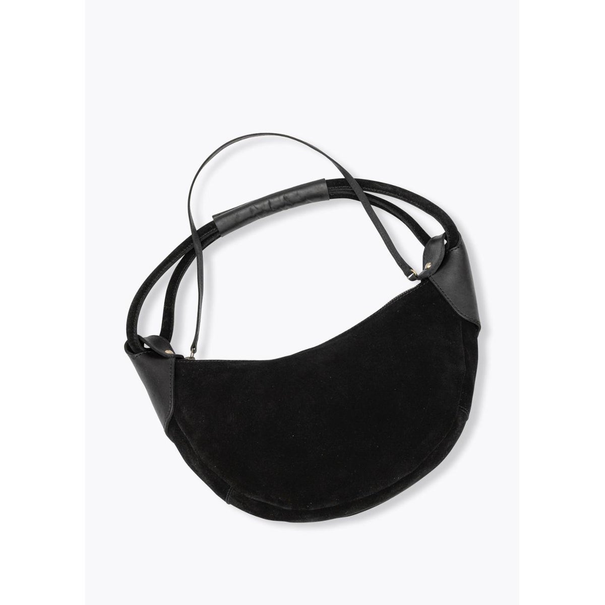 Sac baguette en cuir noir, PROMOD