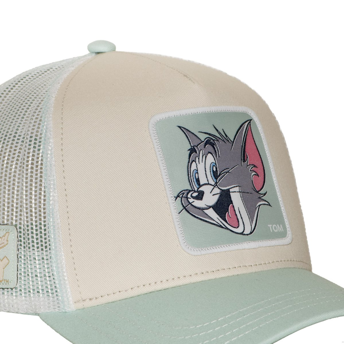 Casquette trucker Tom et Jerry blanc/beige/vert/gris, CAPSLAB