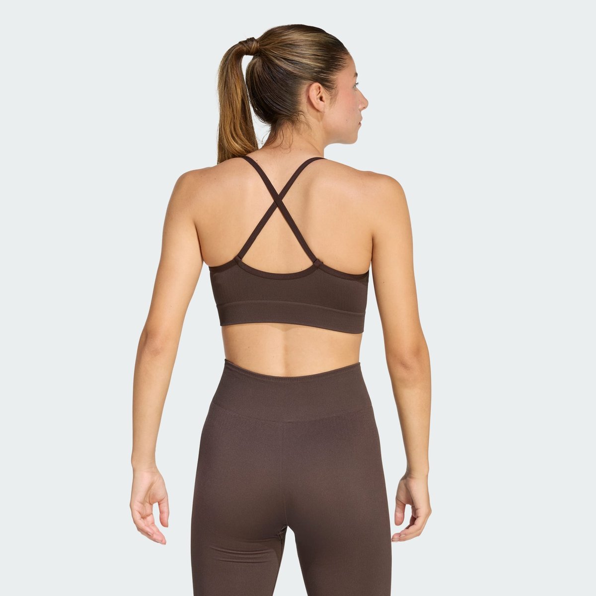 Brassière D’entraînement Maille Essentials Maintien Léger aurora coffee, adidas Performance