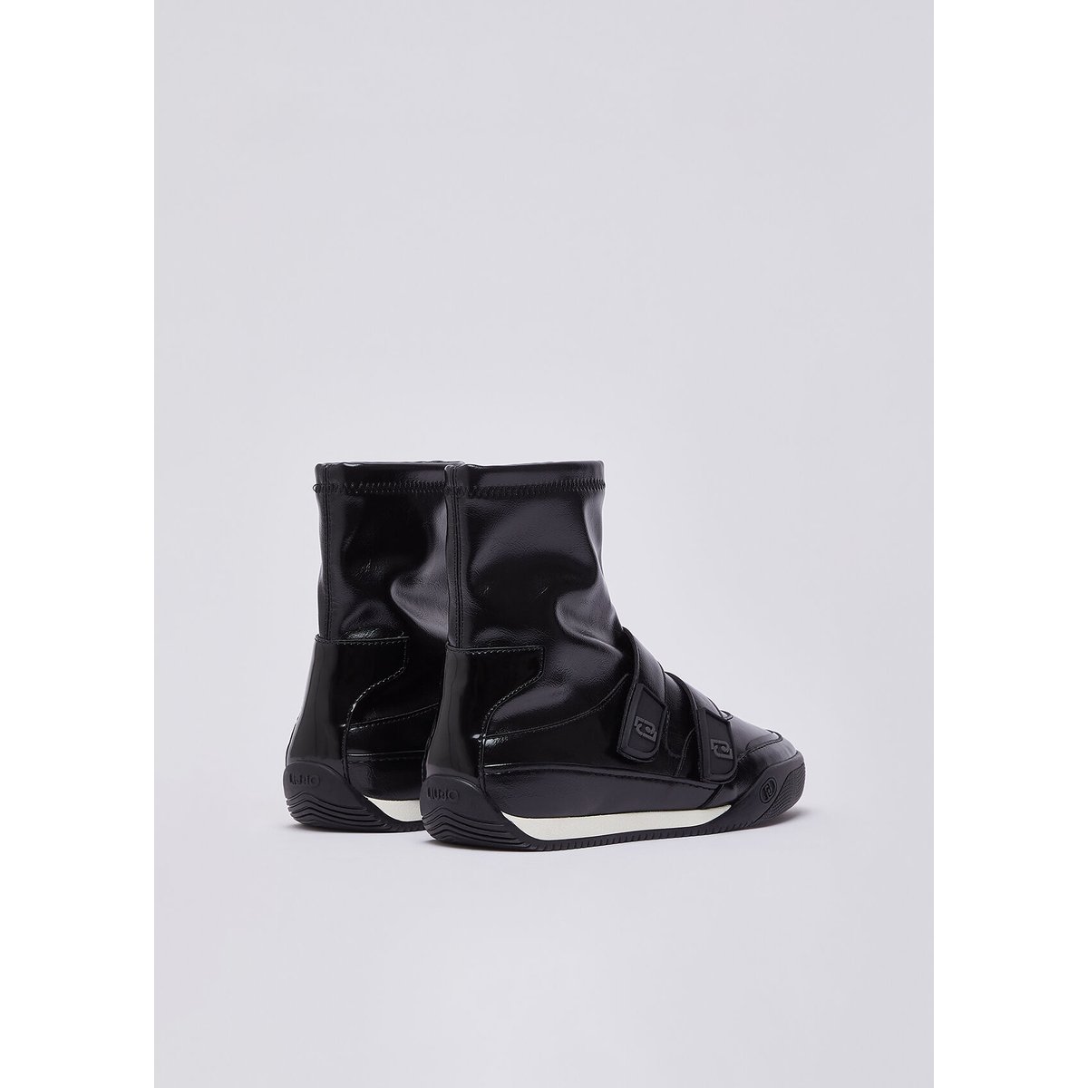 Sneakers alte avec velcro noir, LIU JO