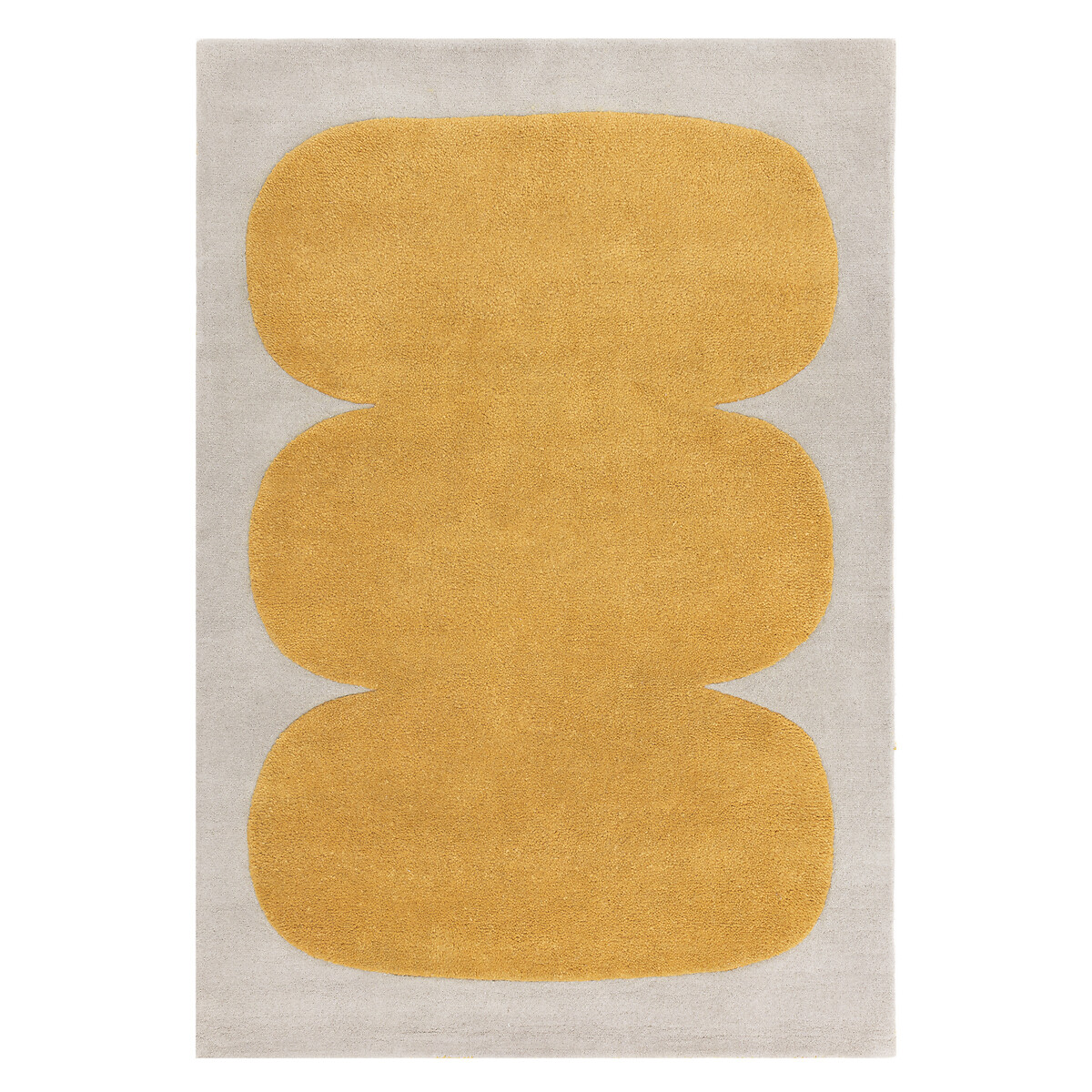 Abstract Sculpt Pattern Rug in 100% Wool ochre, ÉDITÉ