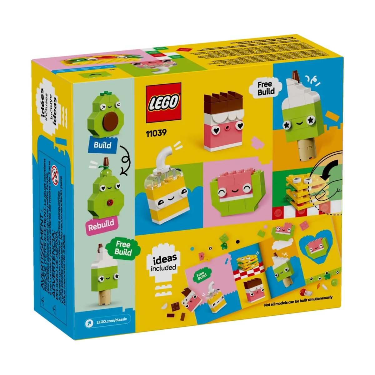 LEGO Classic - Les aliments créatifs - 11039 multicolore, LEGO