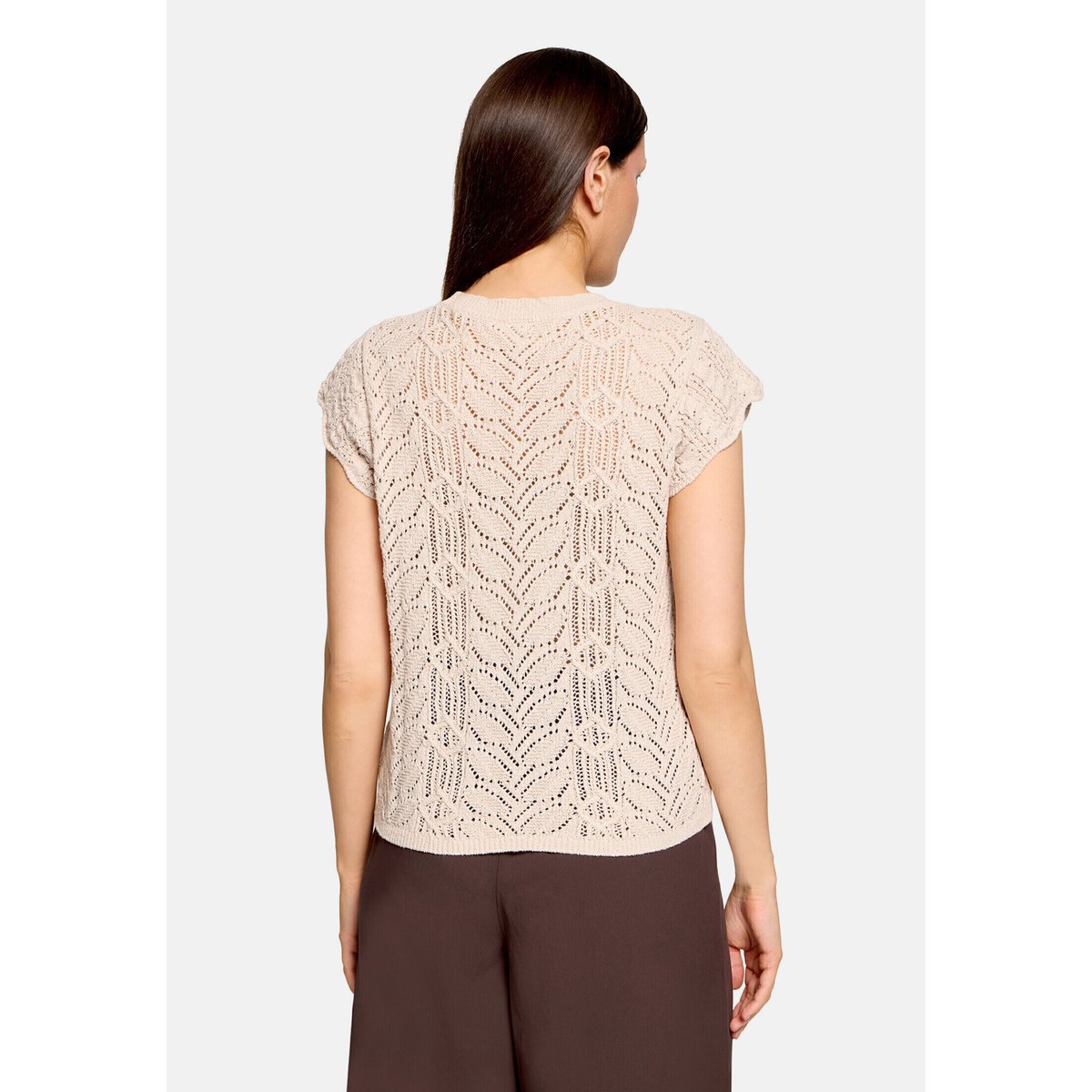 Pull-over en fine maille à manches à ailettes silky beige, CARTOON