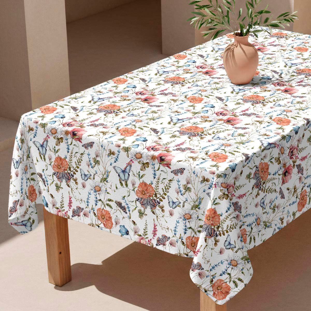 Nappe anti-taches Eugenie - 100% coton - orange, NAF NAF HOME