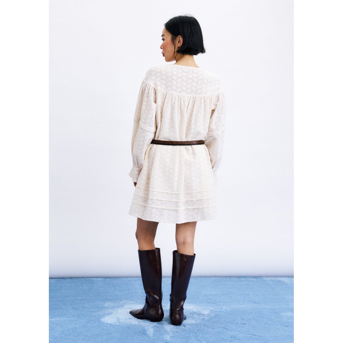 Robe Skyros en coton SKYROS beige crème, FRNCH