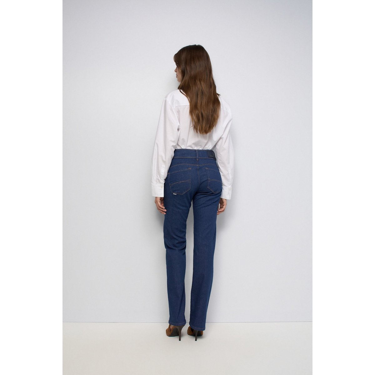 JEAN SECRET PUSH IN STRAIGHT bleu foncé, SALSA JEANS