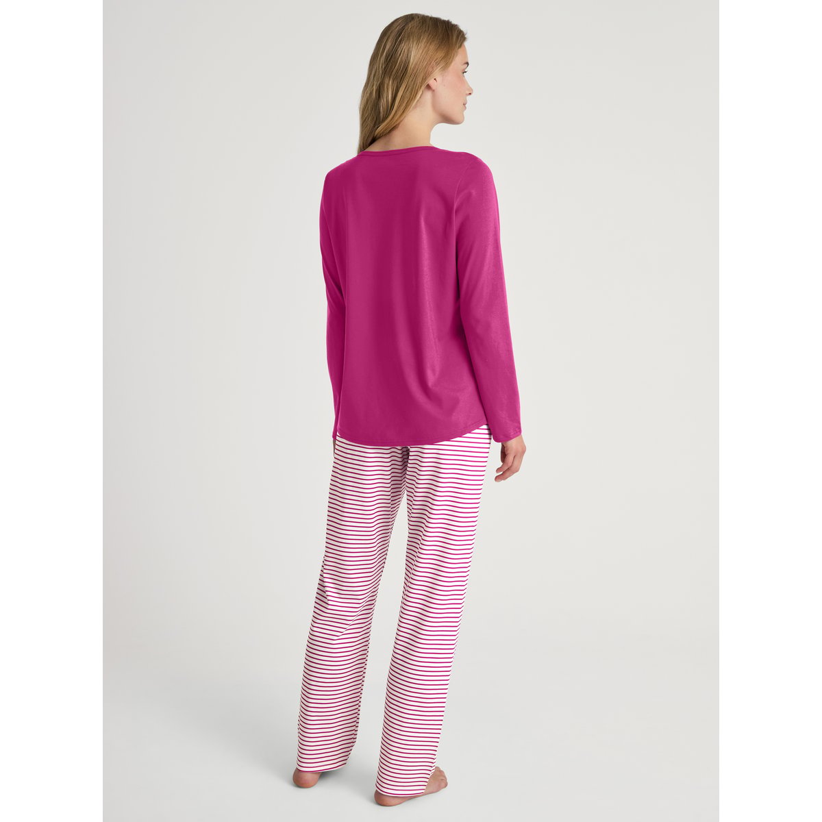 Pyjama, longue manches longues Coton COTTON SPECIAL very berry, CALIDA