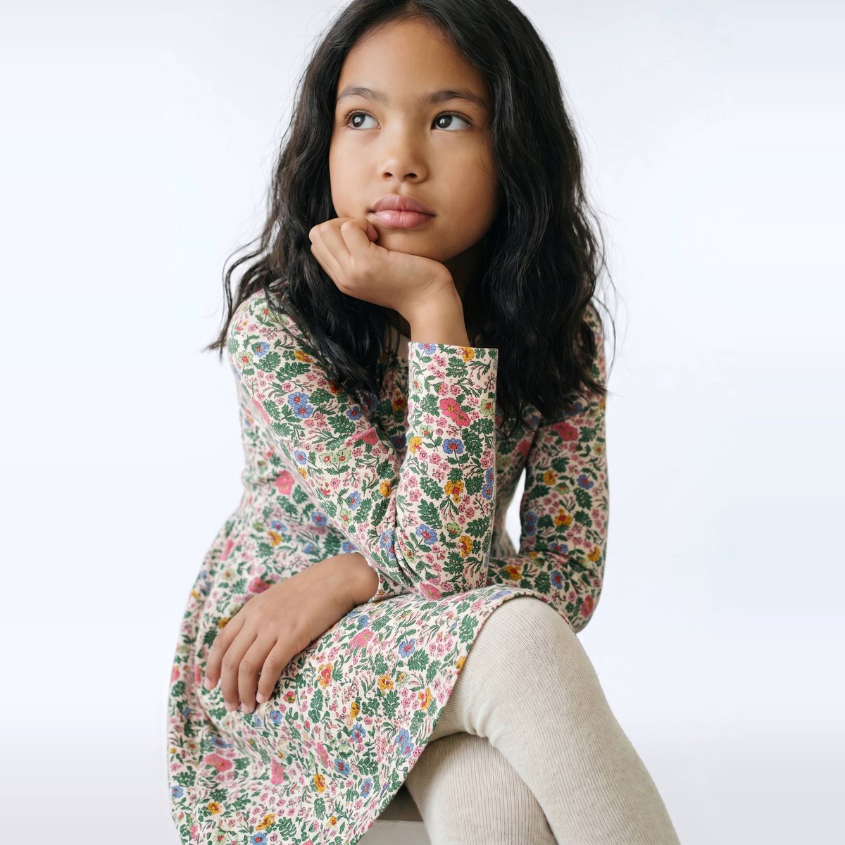 Robe en jersey imprimée amaretti, MONOPRIX