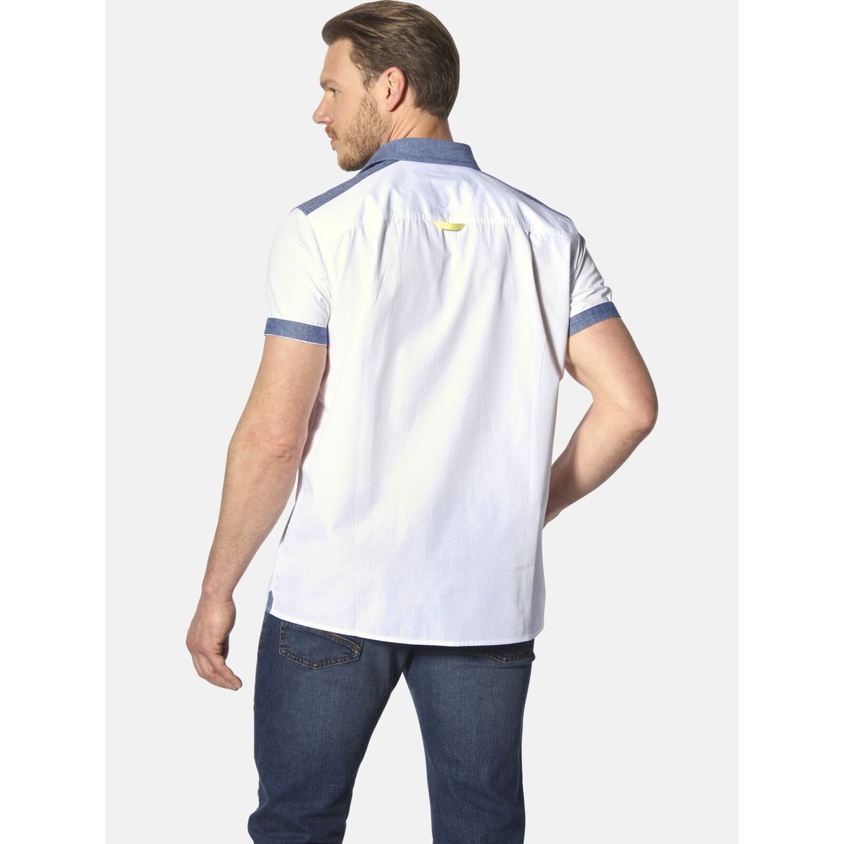 Chemise à manches courtes HERKKO blanc, JAN VANDERSTORM