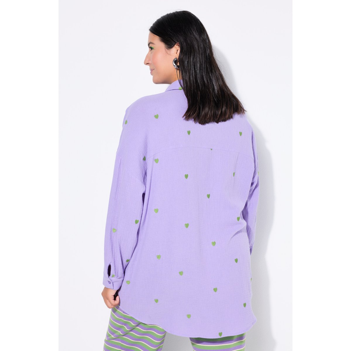 Blouse en mousseline oversized. violet, STUDIO UNTOLD
