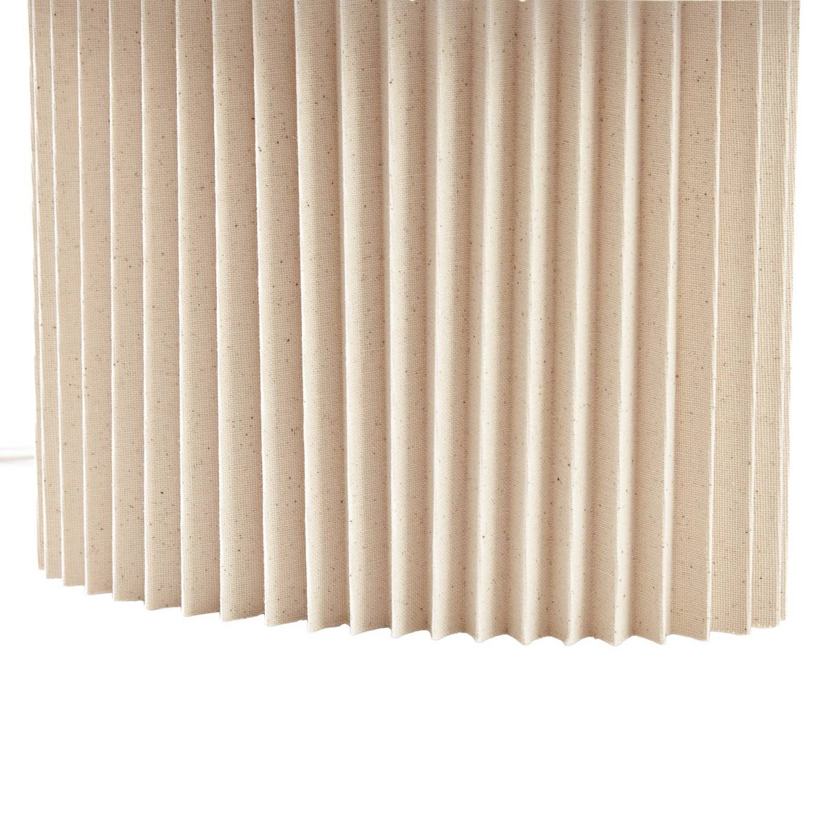 Lampe à poser en textile, Tazia blanc crème, LINDBY