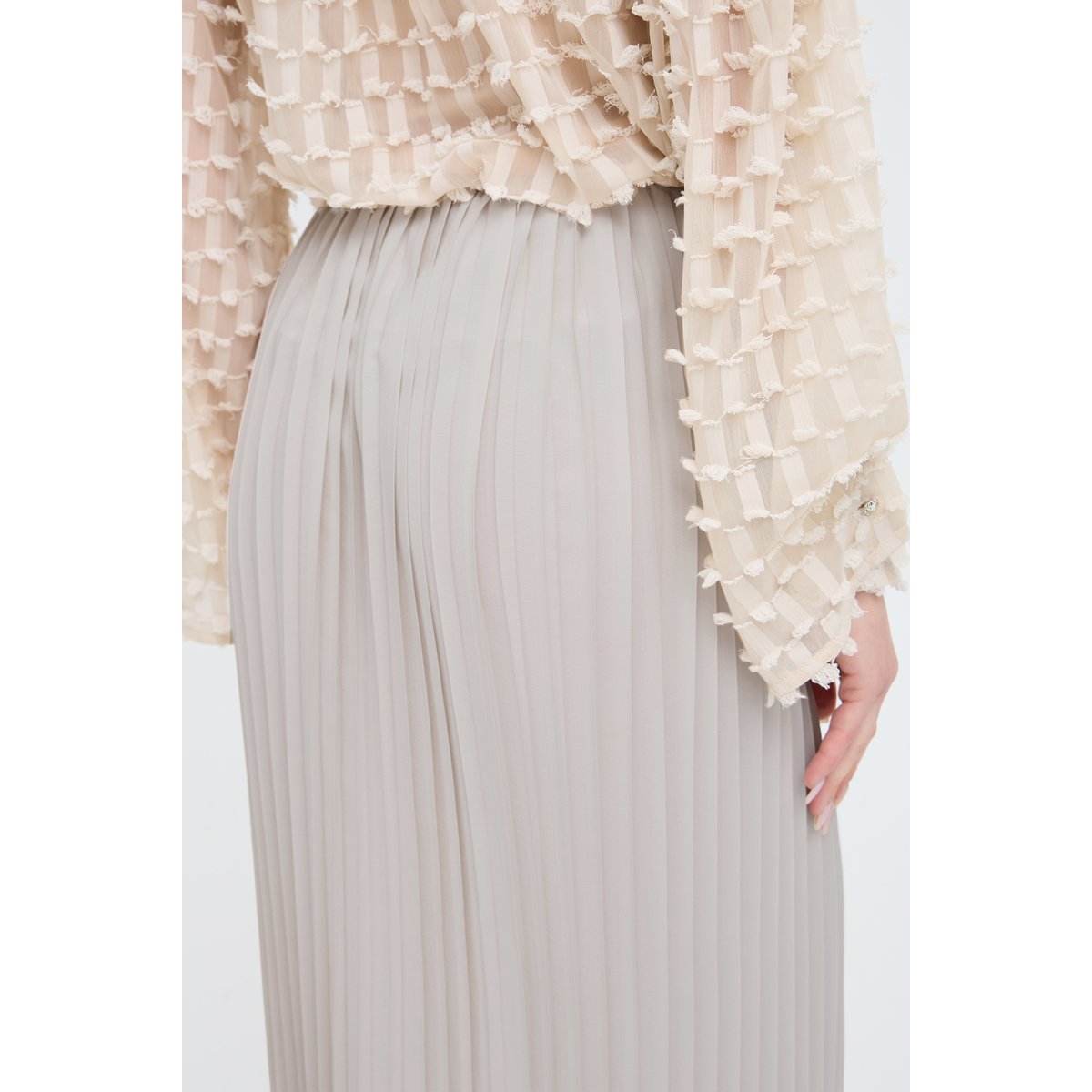 Jupe décontractée beige oatmeal, B.YOUNG