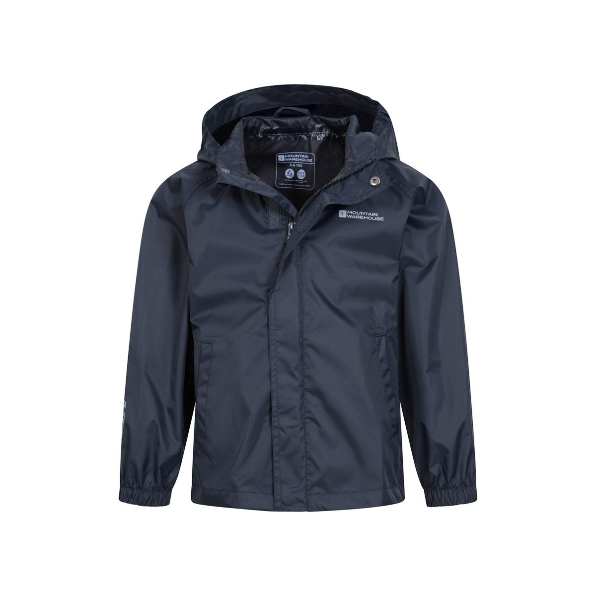 Veste imperméable à capuche PAKKA bleu marine, MOUNTAIN WAREHOUSE