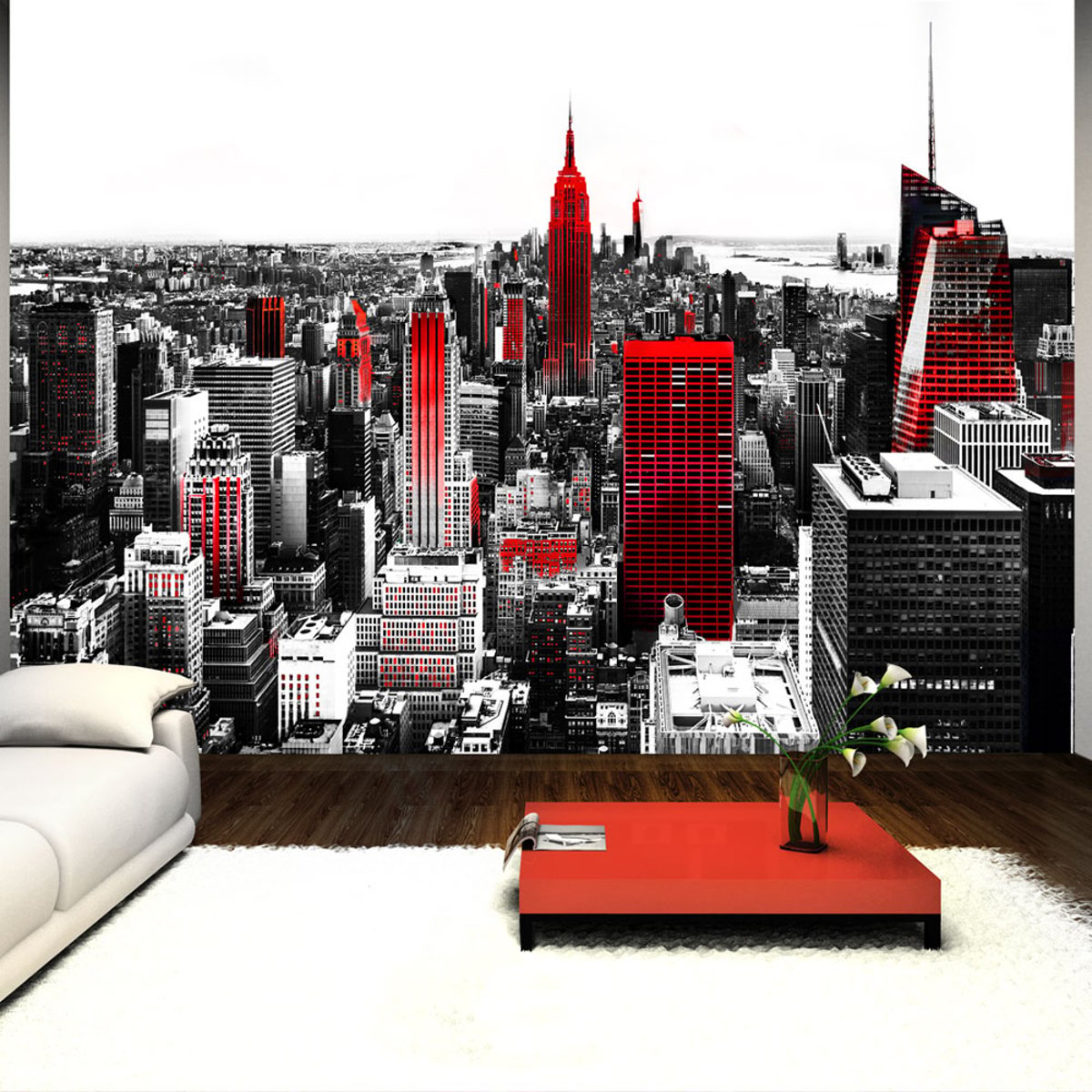 Papier peint intissé panoramique Ville et Architecture Sin City noir, EDEN