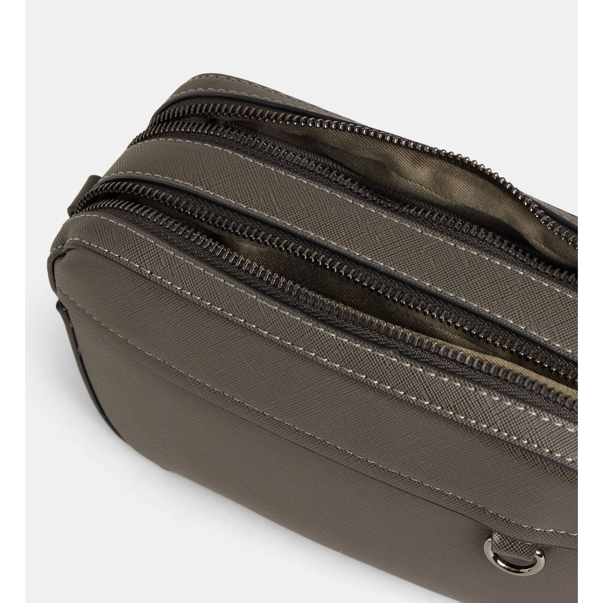Sacoche leo saffiano gris, GALERIES LAFAYETTE