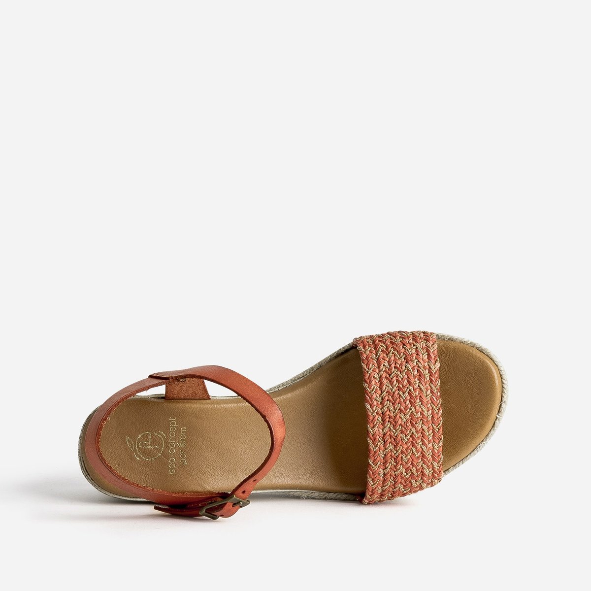 Sandale À Talon en cuir TIBRE orange, ERAM