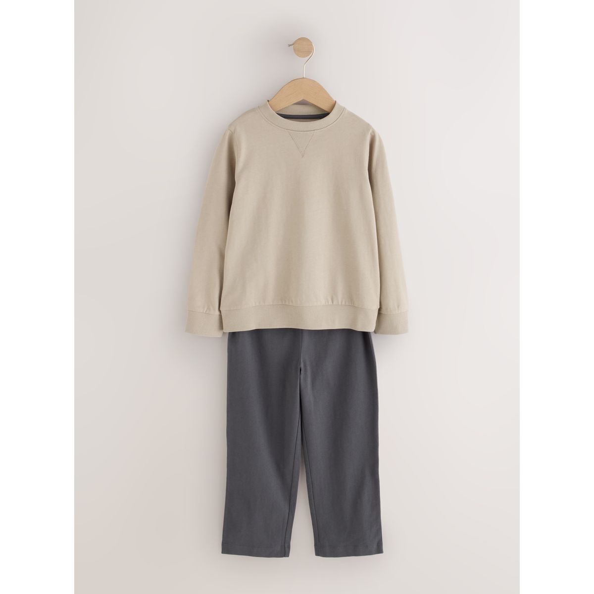 Pyjamas joggings, lot de 2 marron/pierre hors ligne, NEXT