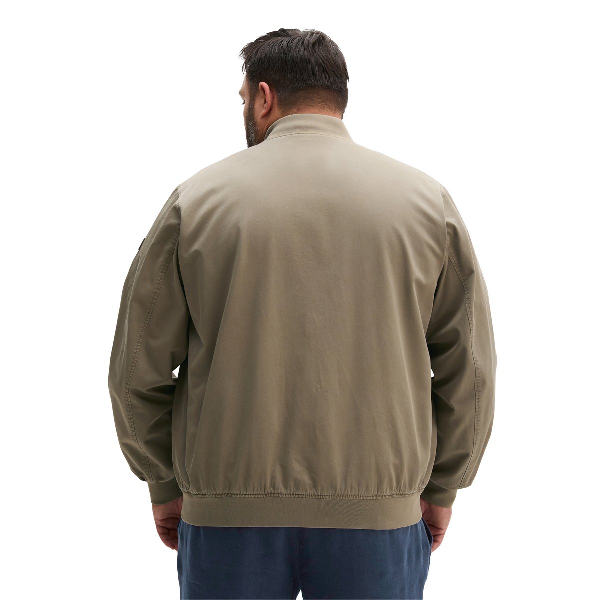 Blouson régulier en sergé de coton bio marron, MARC O'POLO