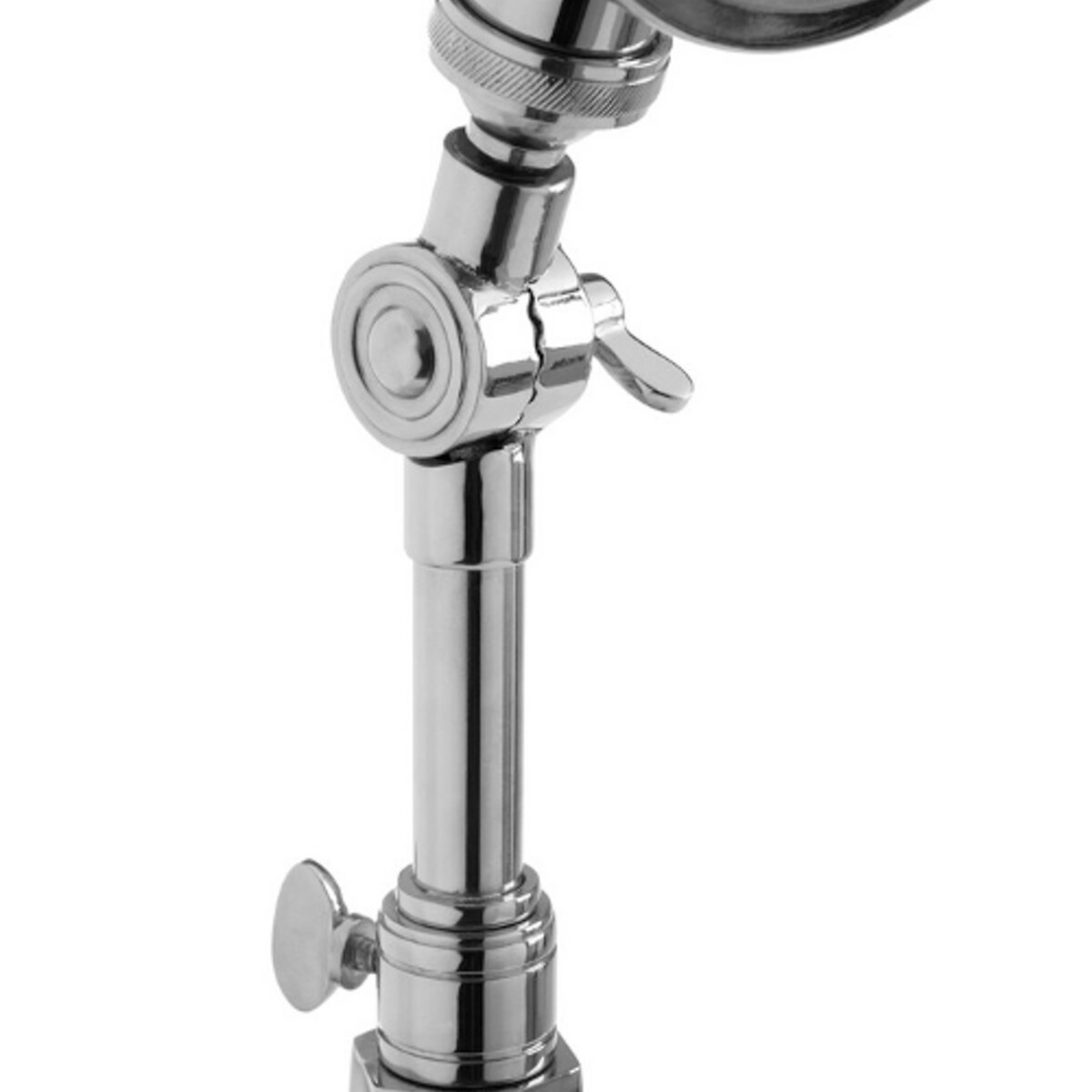 Mejia Industrial-Style Metal Task Table Lamp in Silver silver-coloured, SO'HOME