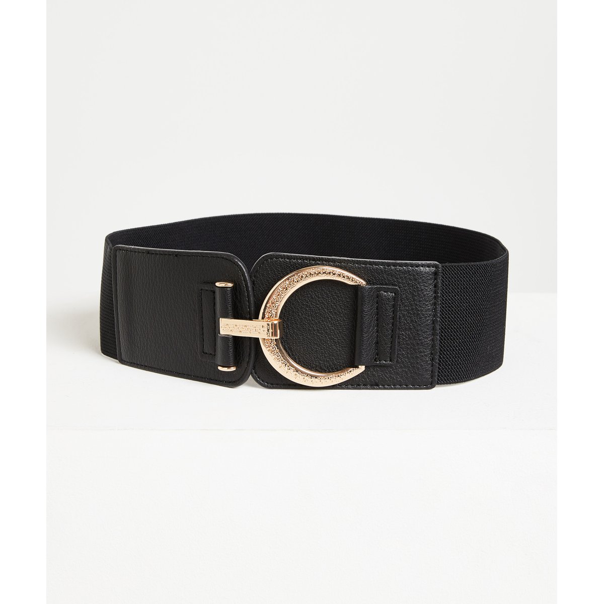 Ceinture large élastique noir, GRAIN DE MALICE