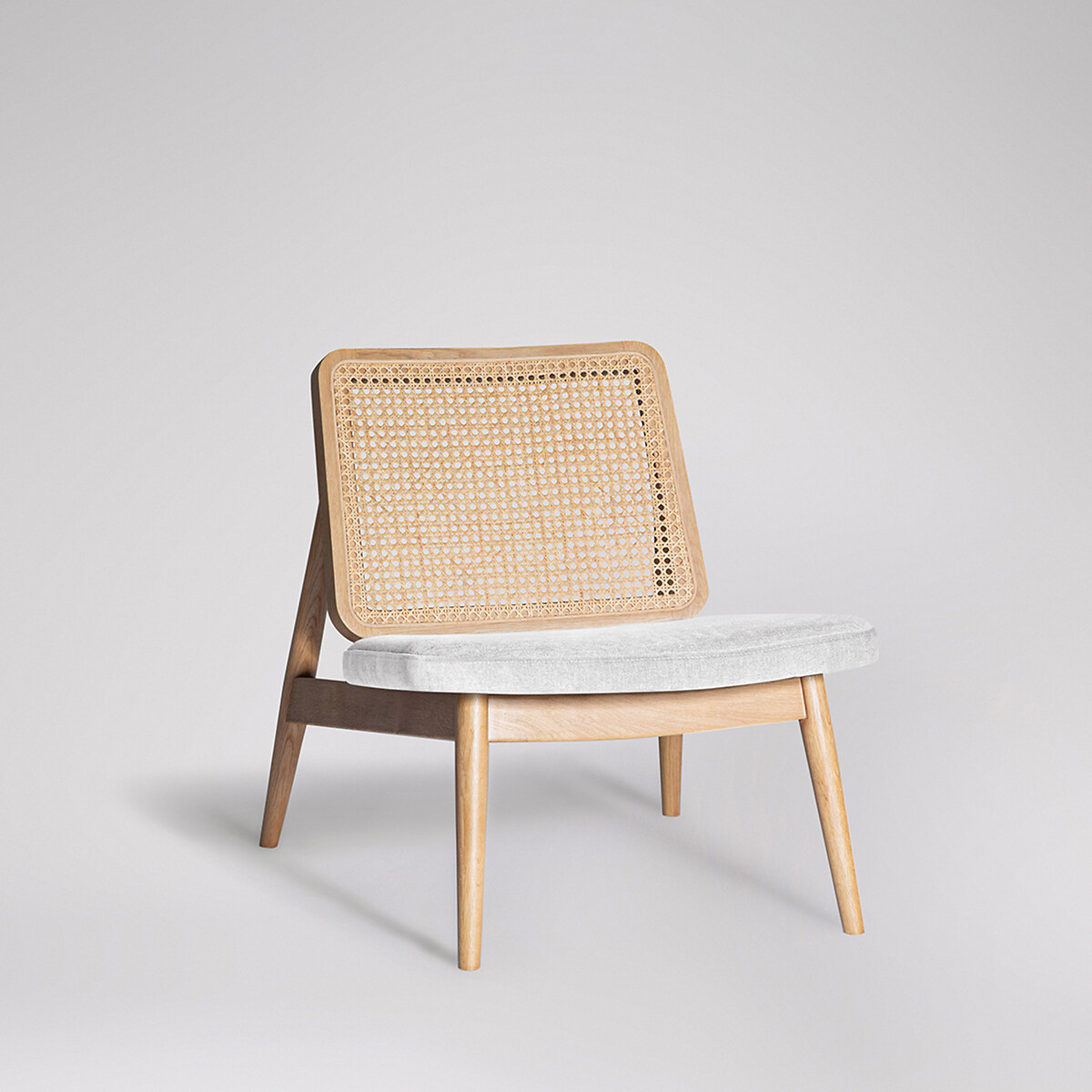Linton Fabric Armchair white, SWOON