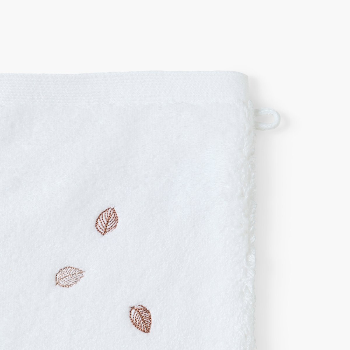 Gant de toilette EQUINOXE II blanc, CARRE BLANC