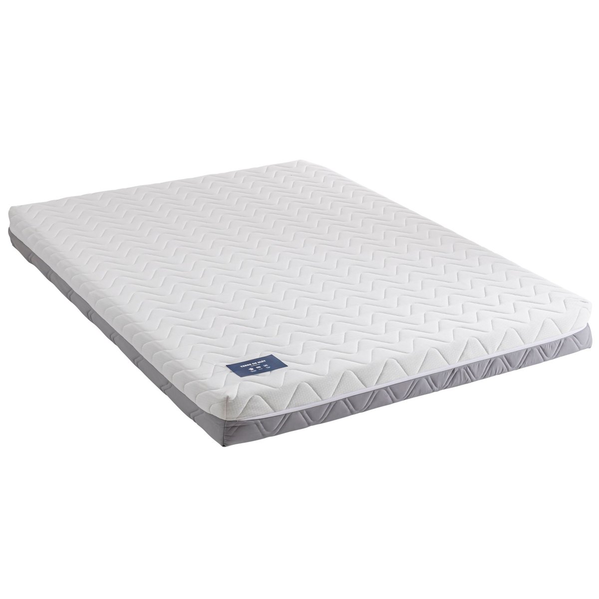 Matelas mousse recyclée 17 cm Conscience couleur unique, TERRE DE NUIT