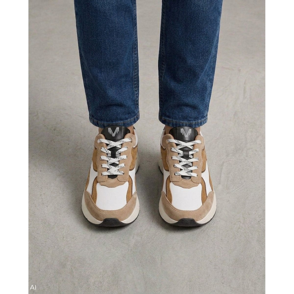 Baskets cuir Norwich blanco, MARTINELLI