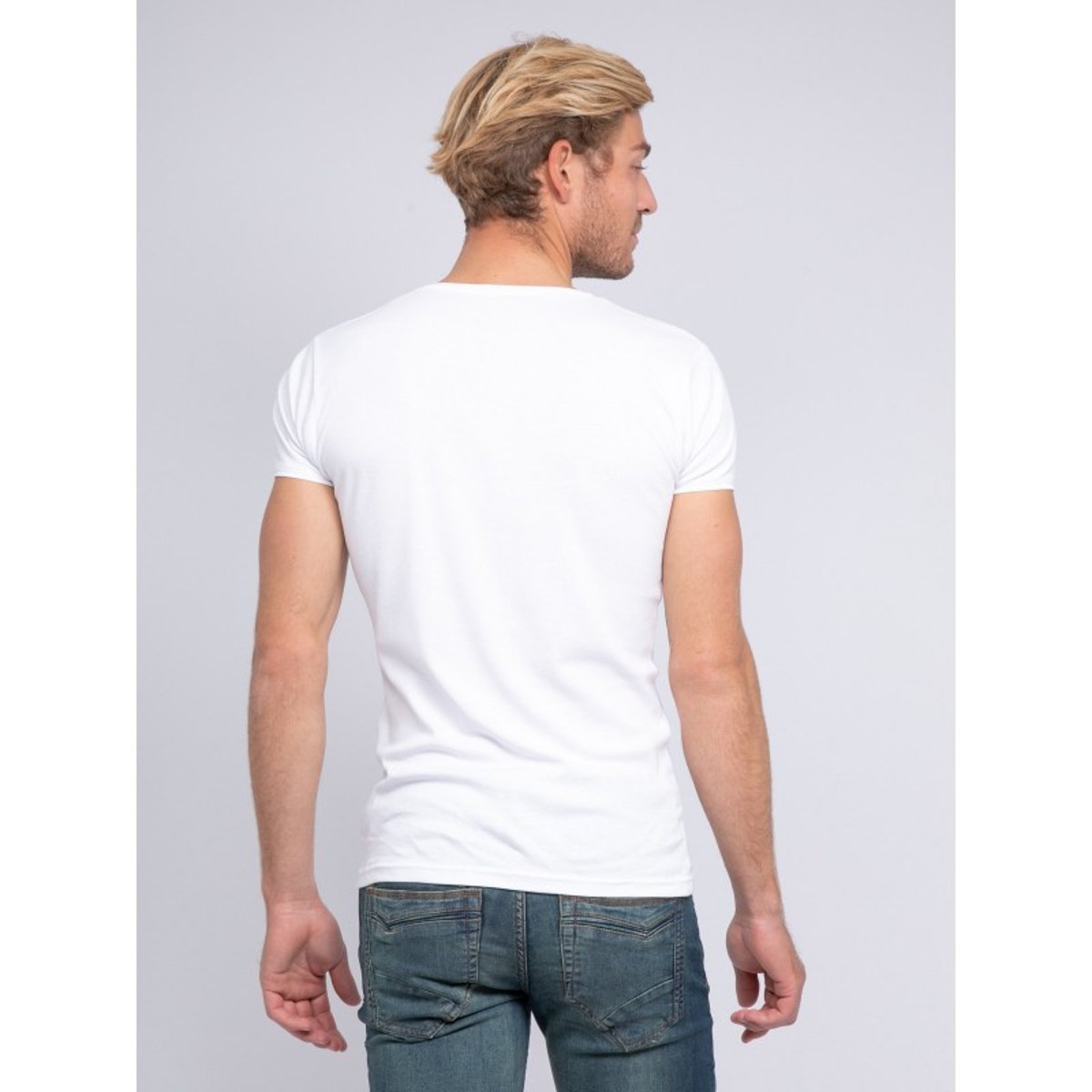 T-shirt Col Rond Pur Coton Organique Warry blanc, RITCHIE