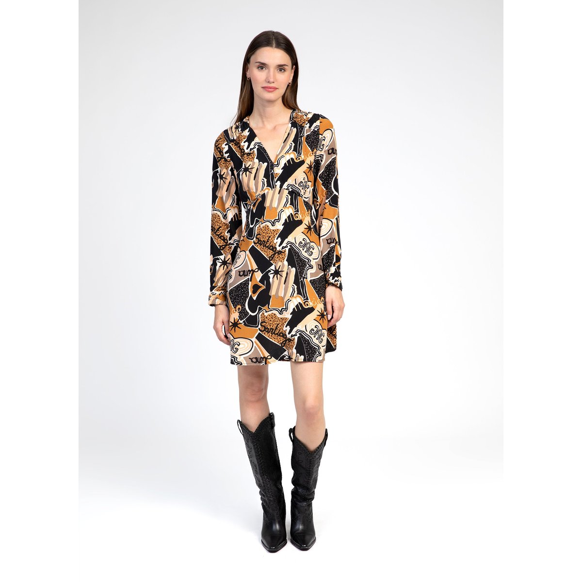 Robe Courte MALALA bastia noir, AN'GE