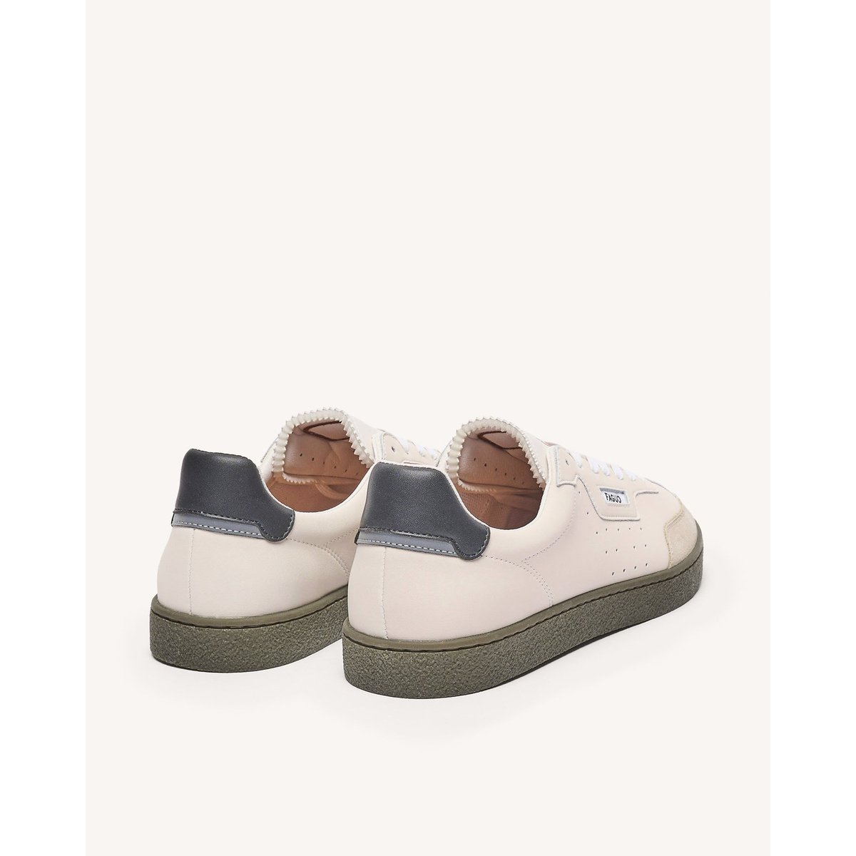 Baskets cuir LUMBO noir, FAGUO