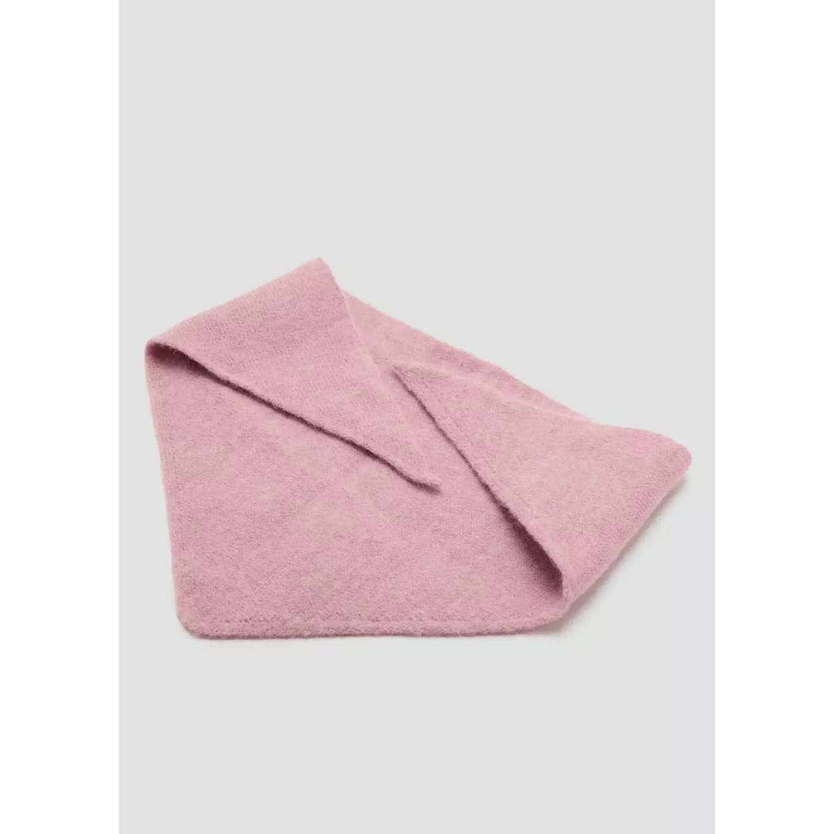 Écharpe triangulaire en maille rose pâle, MANGO BABY