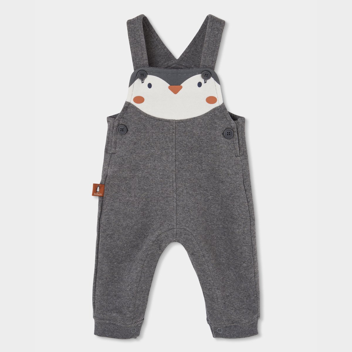 Ensemble bébé garçon imprimé pingouin gris, BOBOLI