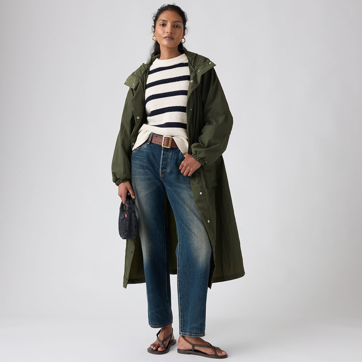 Parka longue à capuche Simone kaki, LEVI'S