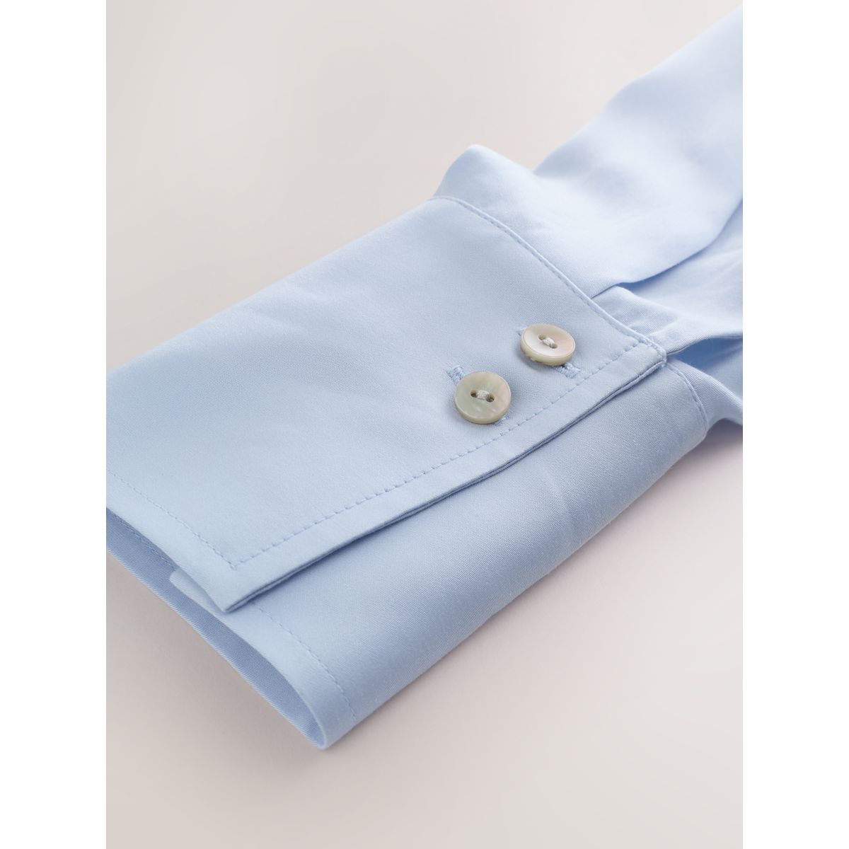 Chemise à manches longues avec col revers bleu pastel, NEXT