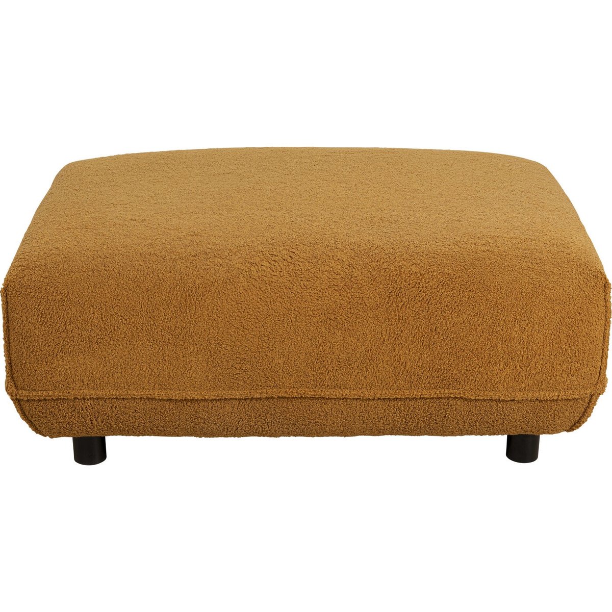 Repose-pieds en polyester bouclé, GIGI marron, KARE DESIGN