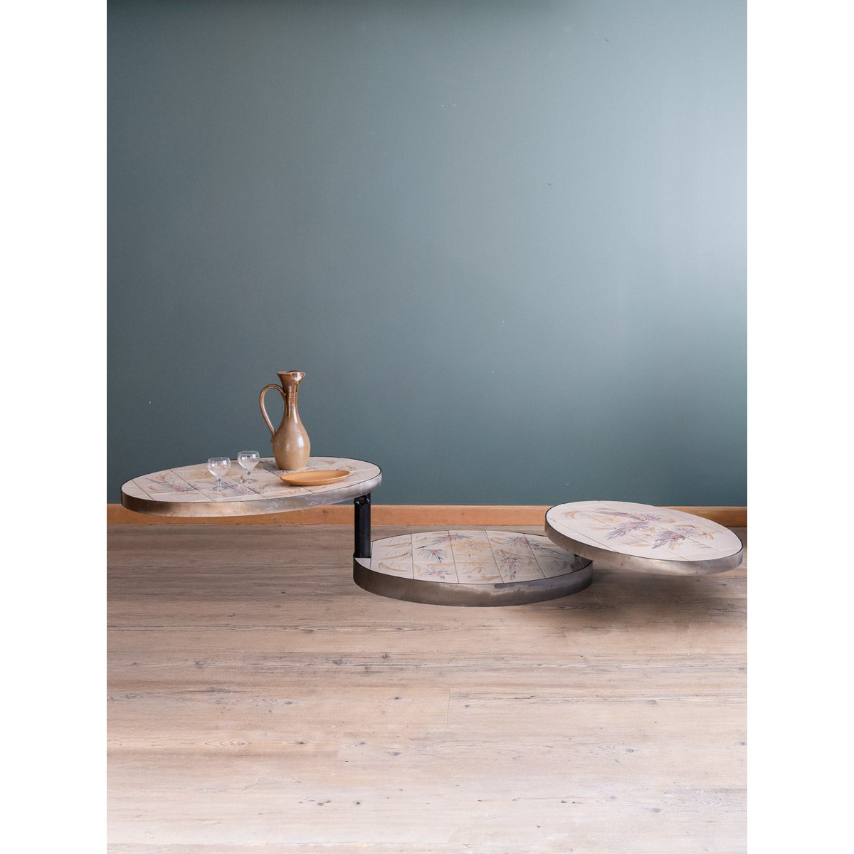 Table basse en céramique Donna N°620 - Bon état blanc, DEBONGOUT