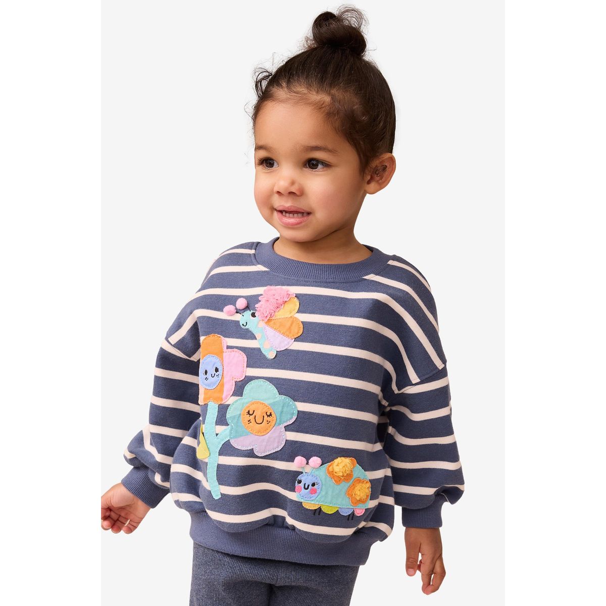 Ensemble sweat et legging personnages à rayures bleu marine, NEXT