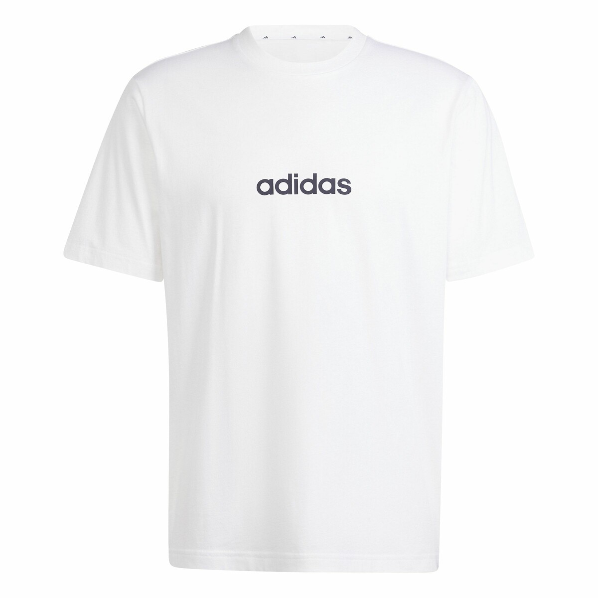 T-shirt a maniche corte con logo Essentiel Linear bianco, ADIDAS SPORTSWEAR