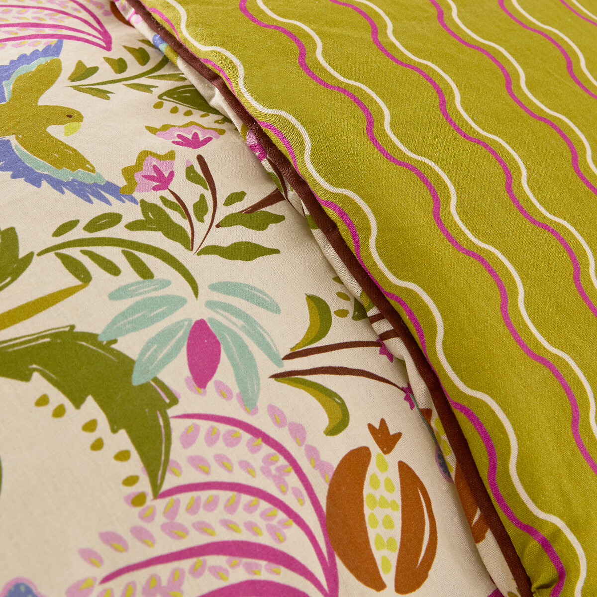 Edredón para cama infantil acolchado, estampado, de algodón lavado, ELYA estampado, LA REDOUTE INTERIEURS