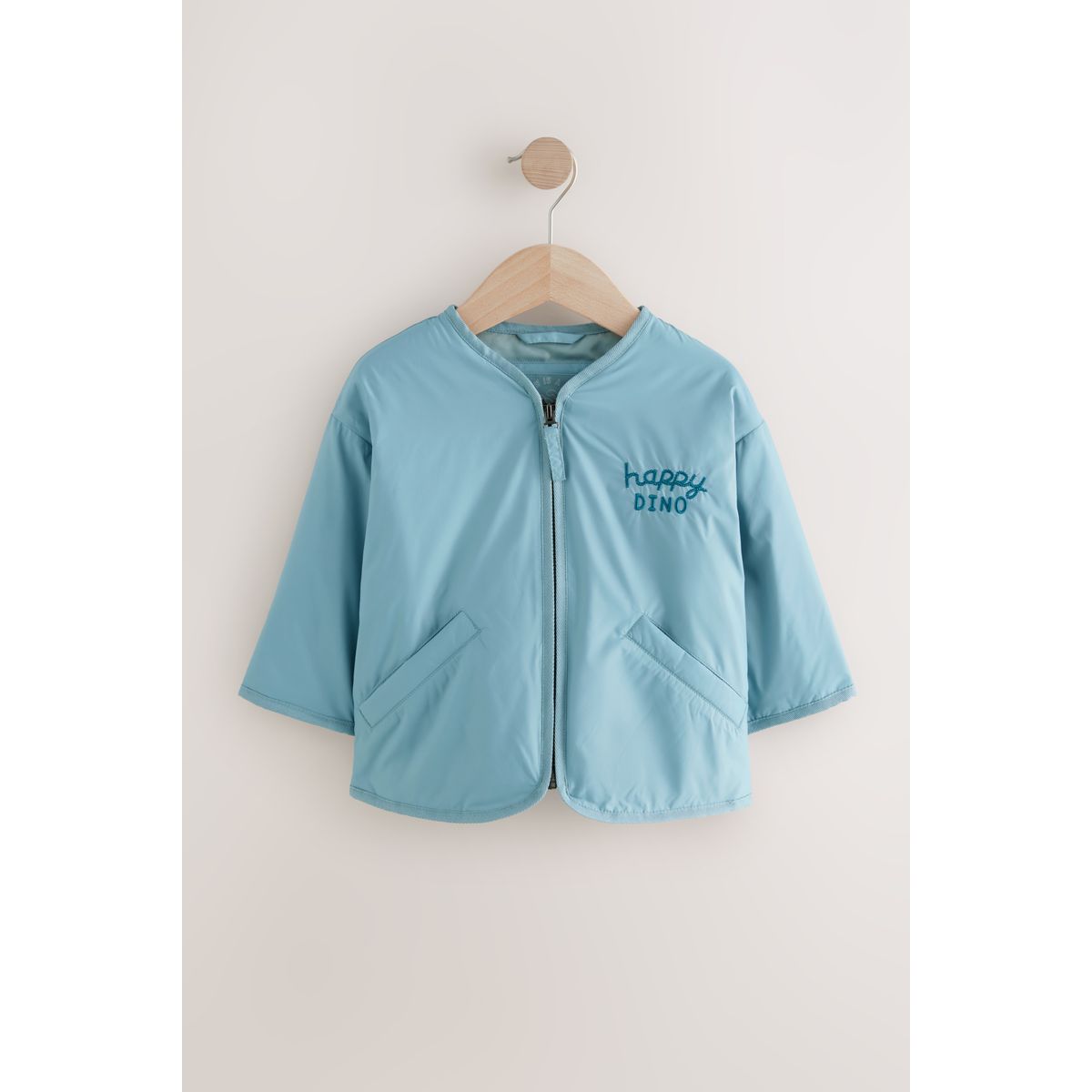 Veste déperlante brodée bleu clair, NEXT