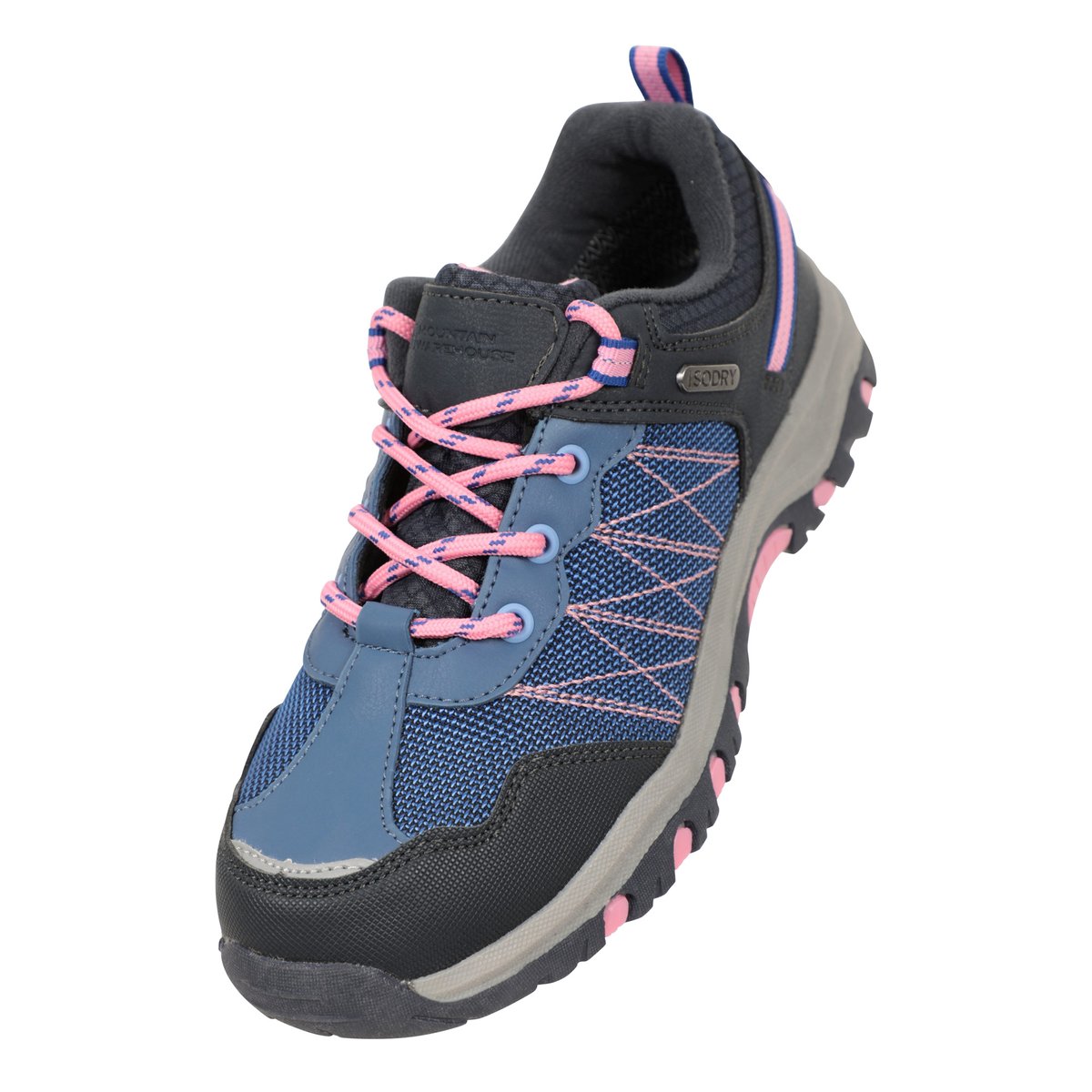 Chaussures de marche imperméables en daim STAMPEDE lilas, MOUNTAIN WAREHOUSE